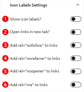 Icon Labels Settings | nazwa.pl