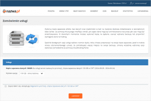 Kopia zapasowa danych | nazwa.pl